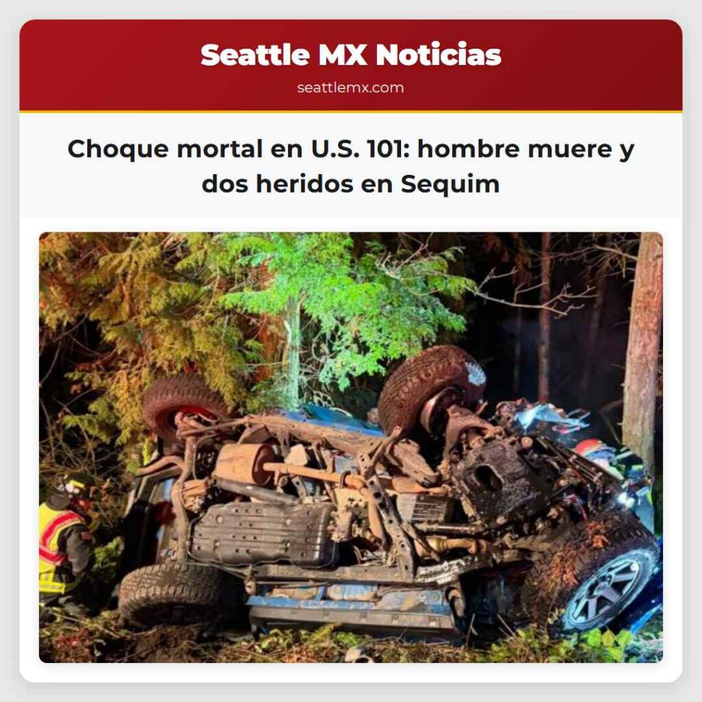 Choque mortal en U.S. 101: hombre muere y dos