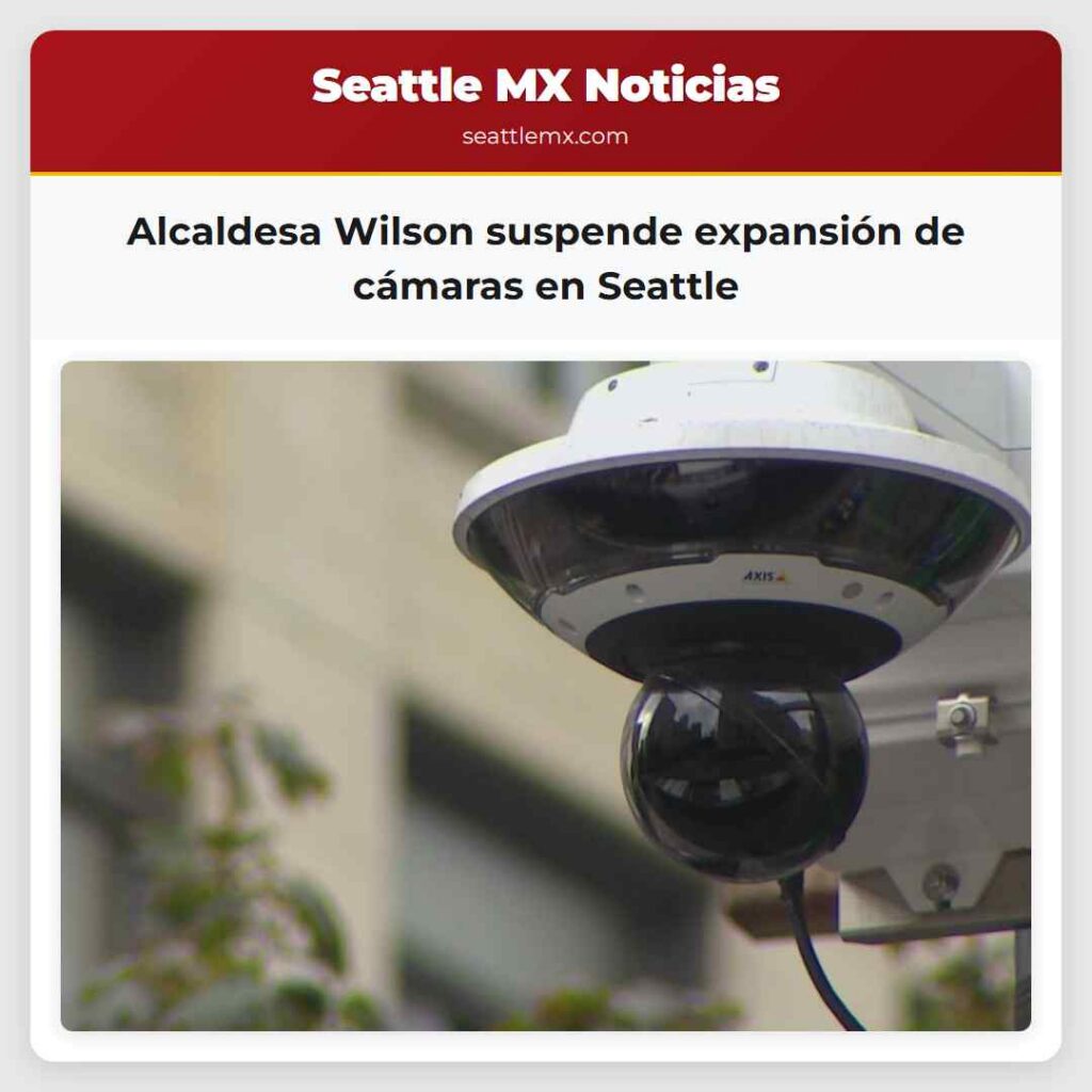 Alcaldesa Wilson suspende expansión de cámaras en