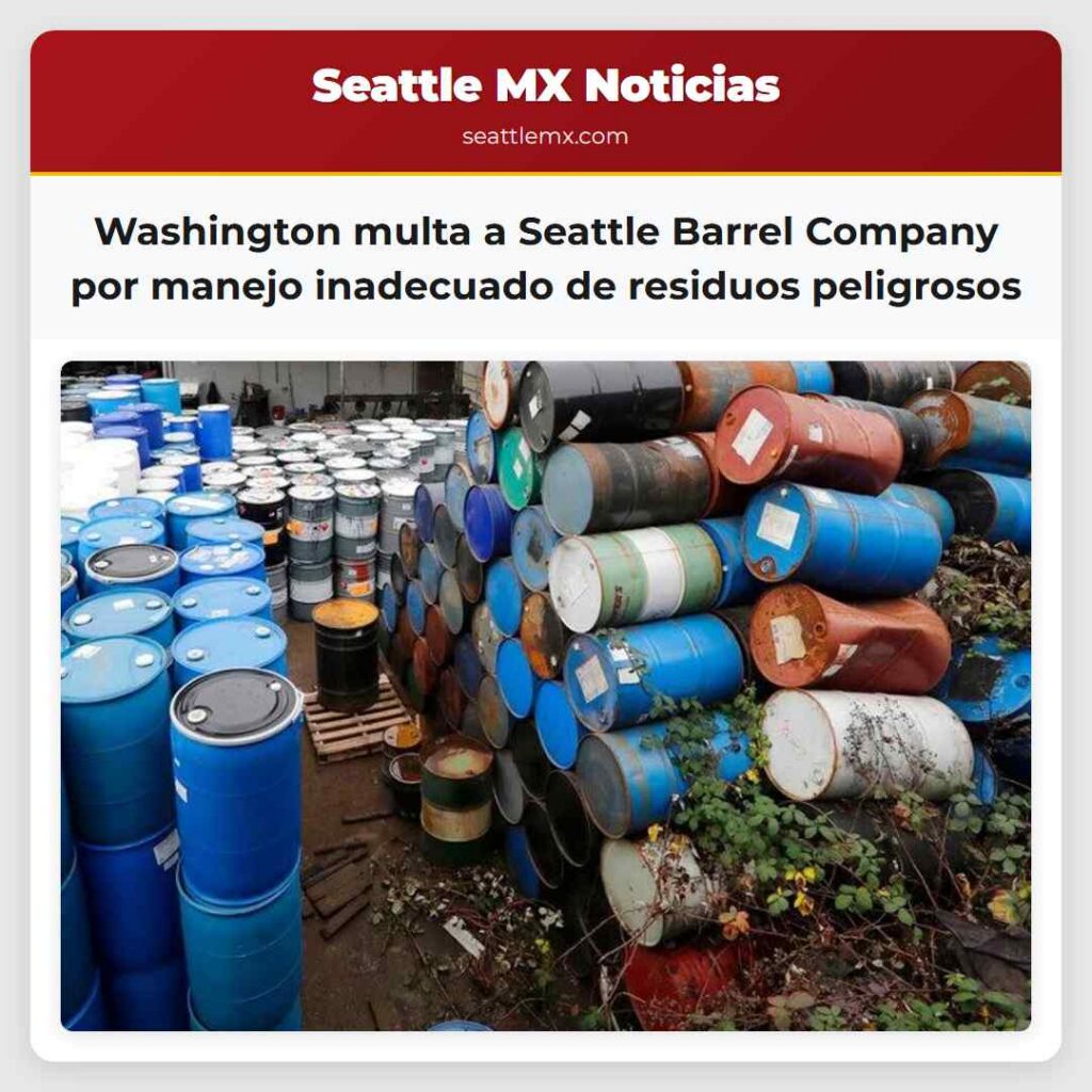 Washington multa a Seattle Barrel Company por