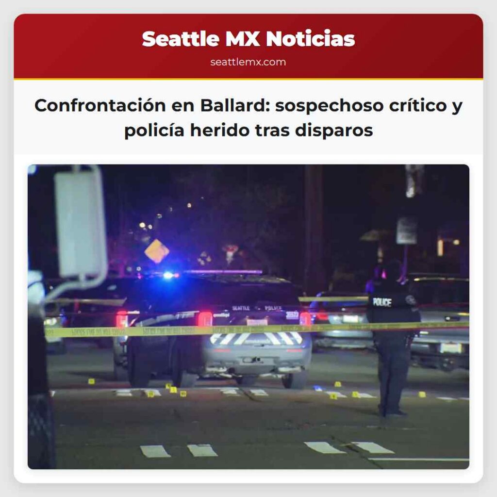 Confrontación en Ballard: sospechoso crítico y