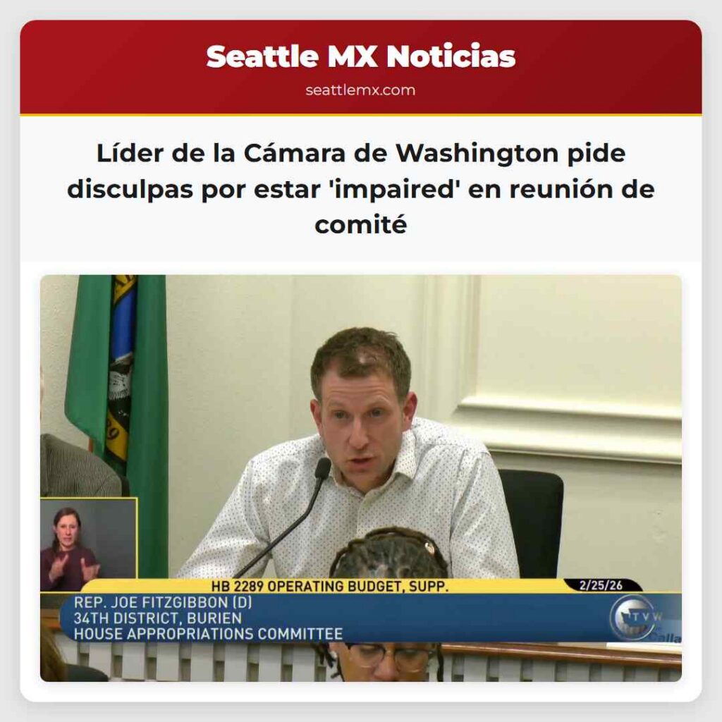 Líder de la Cámara de Washington pide disculpas