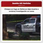 Choque en fuga en Bellevue deja muerta a anciana