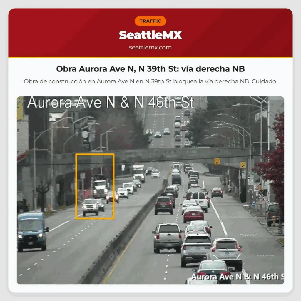Noticias de transporte de Seattle 9 Obra Aurora Ave N, N 39th St: vía derecha NB