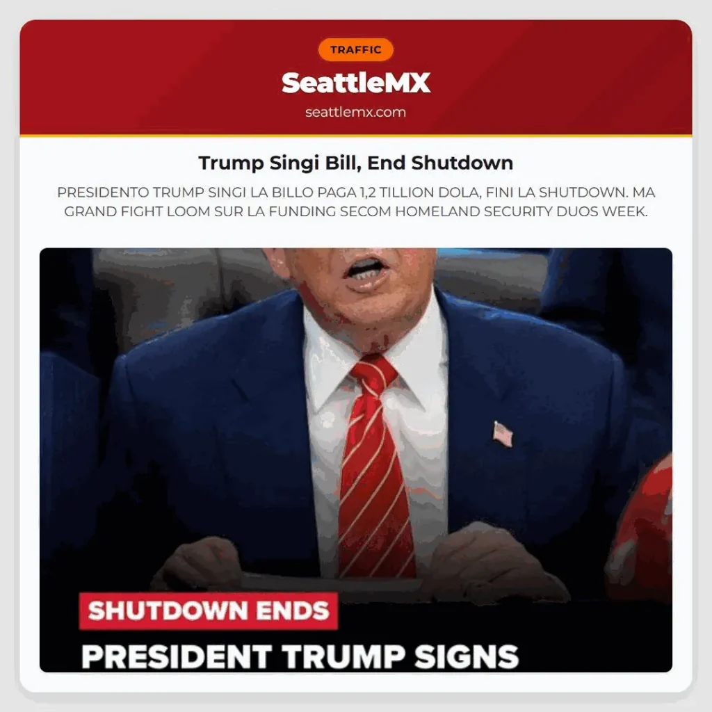 Trump Singi Bill, End Shutdown