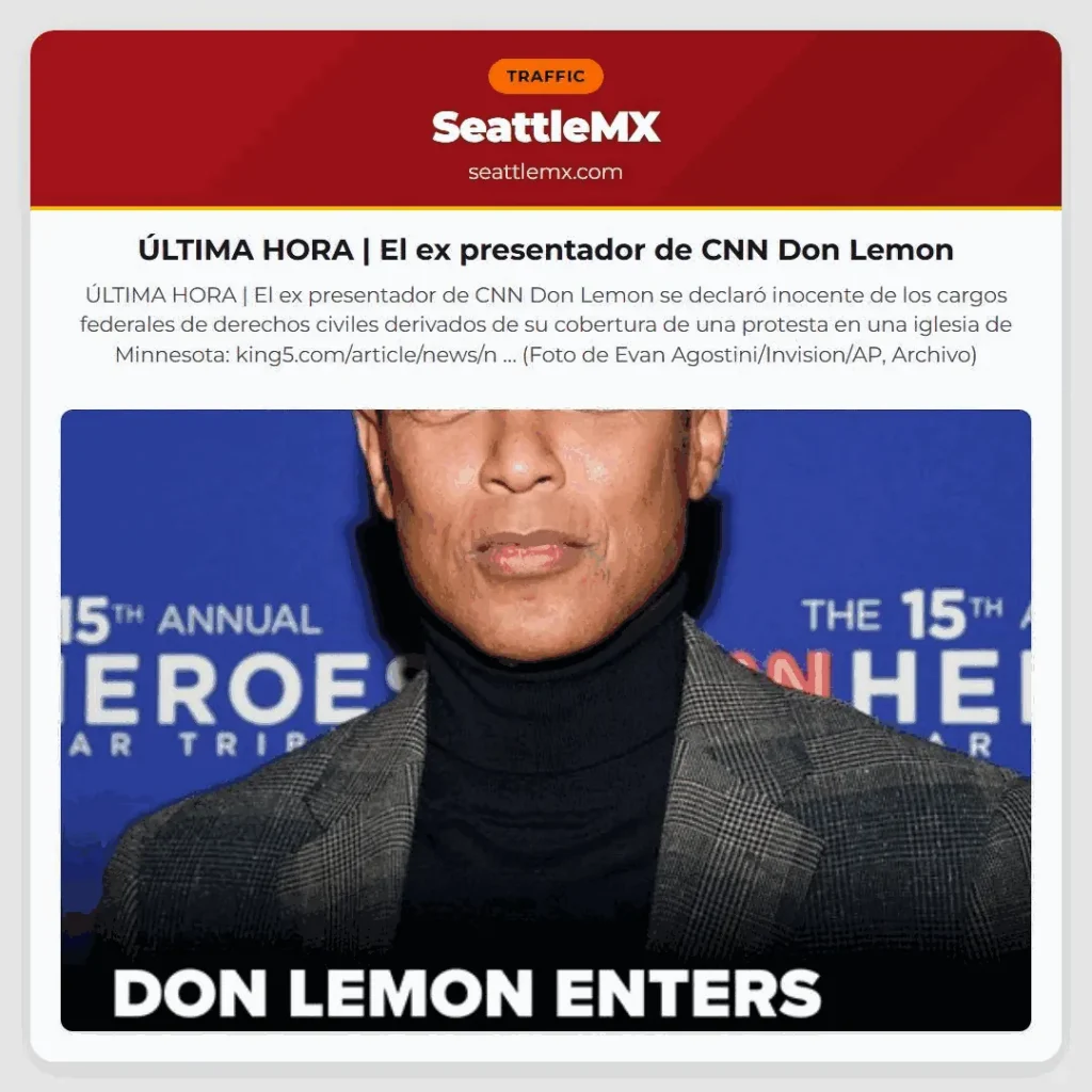 ÚLTIMA HORA | El ex presentador de CNN Don Lemon