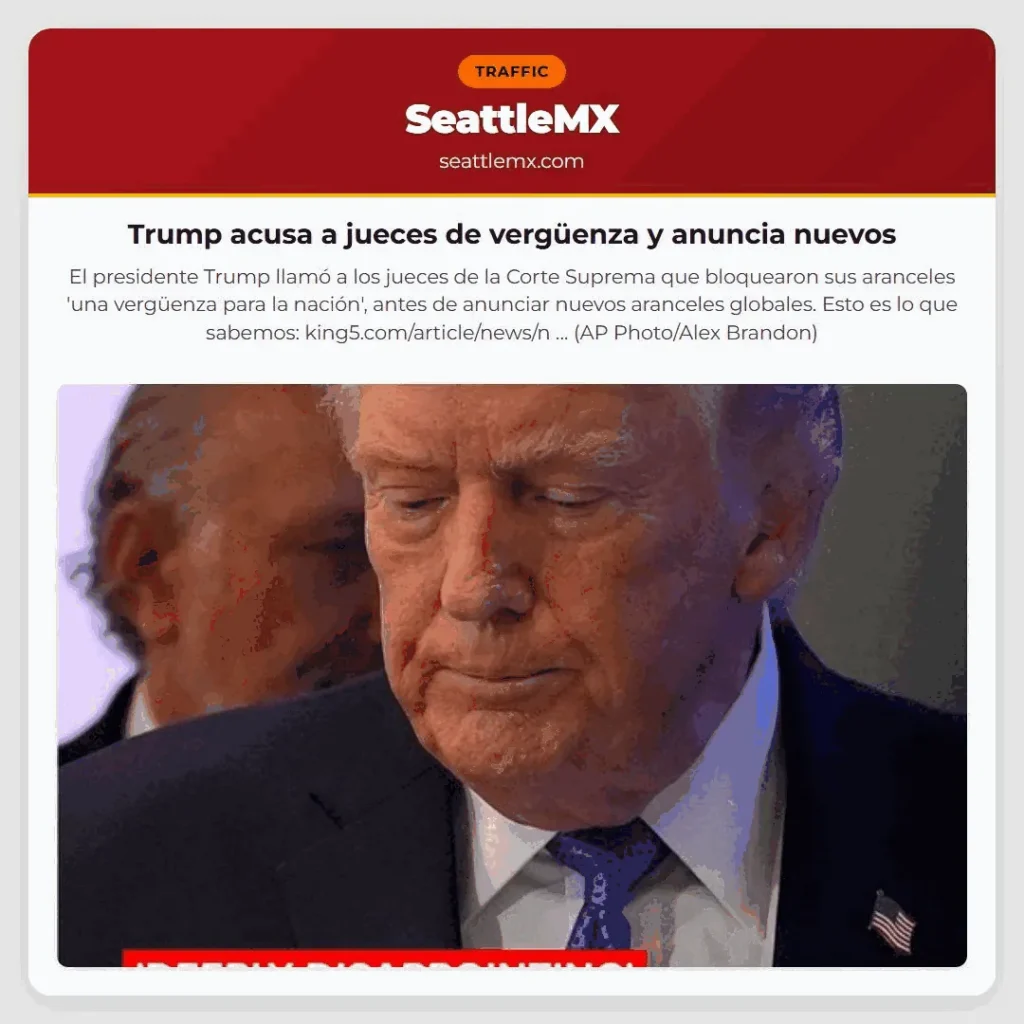 Trump acusa a jueces de vergüenza y anuncia nuevos