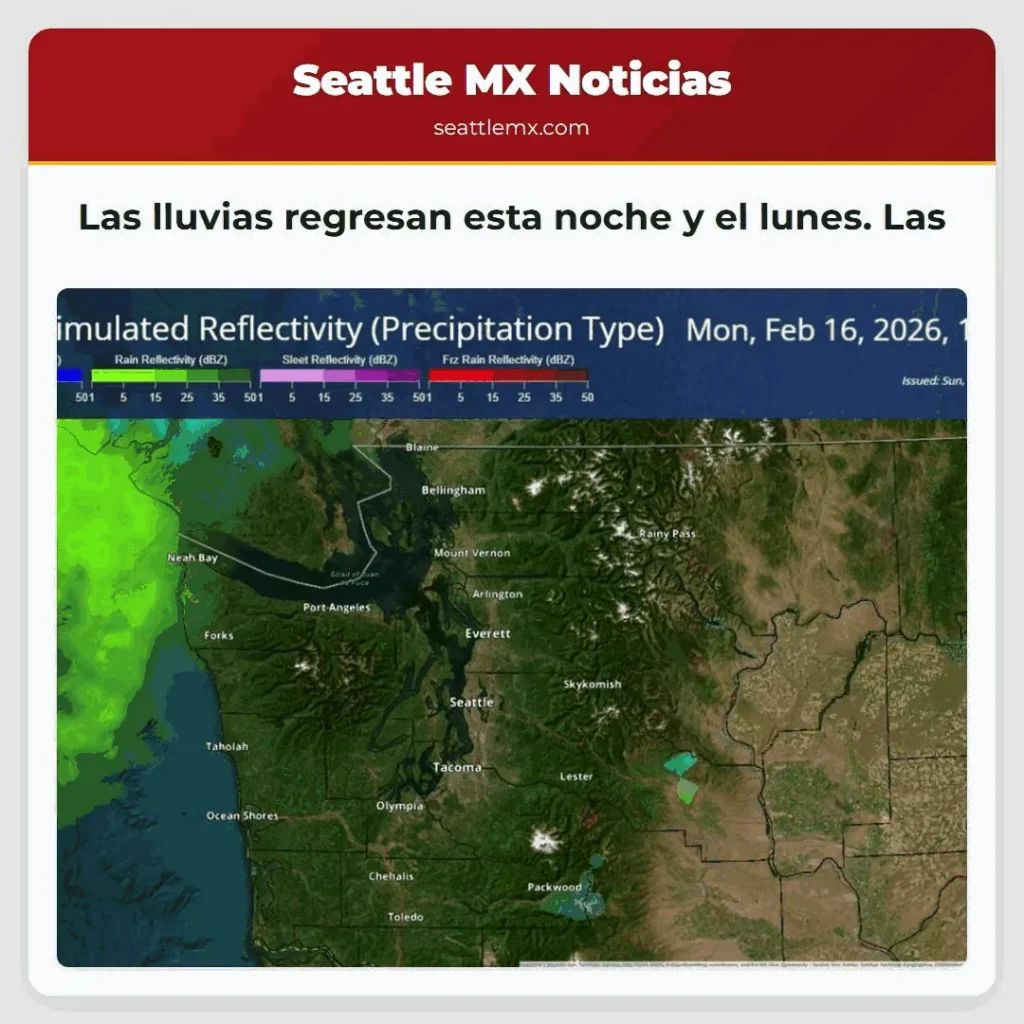 Las lluvias regresan esta noche y el lunes. Las
