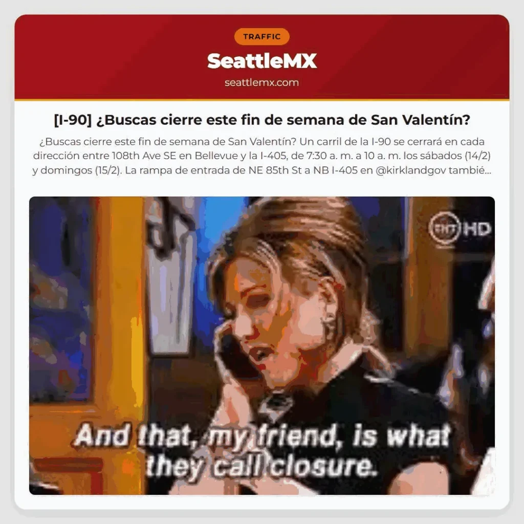 [I-90] ¿Buscas cierre este fin de semana de San Valentín?