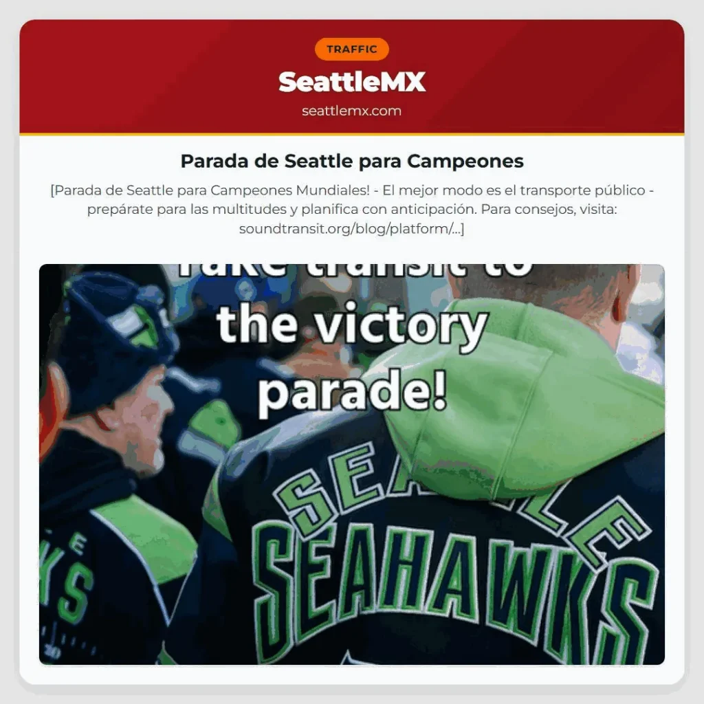Parada de Seattle para Campeones