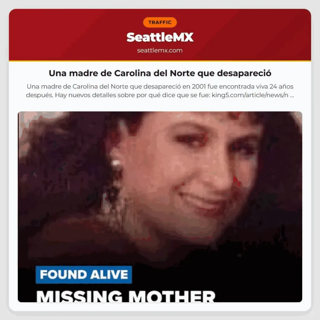 Una madre de Carolina del Norte que desapareció
