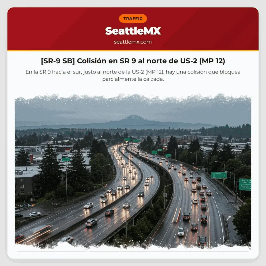 [SR-9 SB] Colisión en SR 9 al norte de US-2 (MP 12)