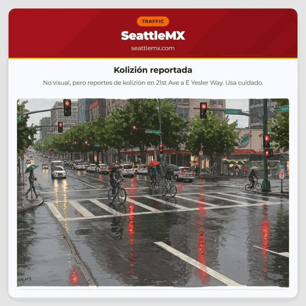 Kolizión reportada