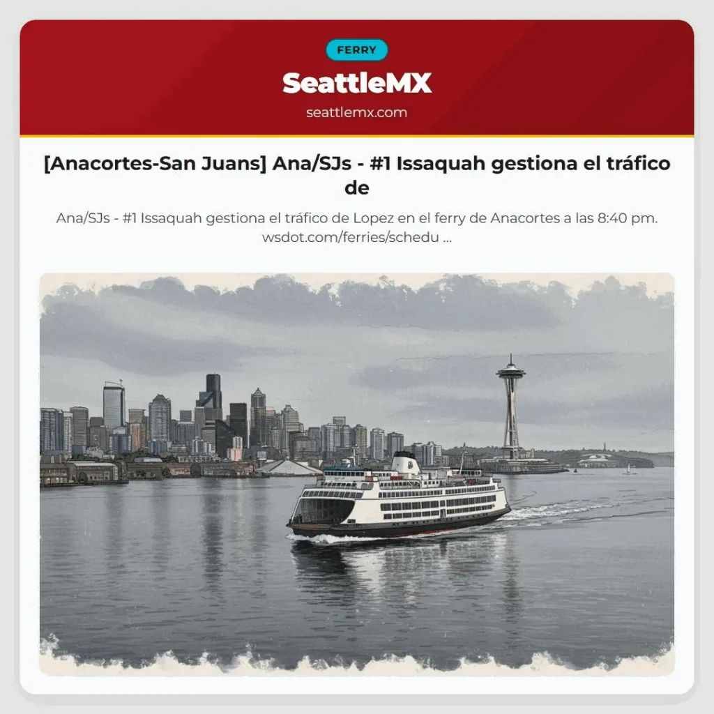 [Anacortes-San Juans] Ana/SJs - #1 Issaquah gestiona el tráfico de