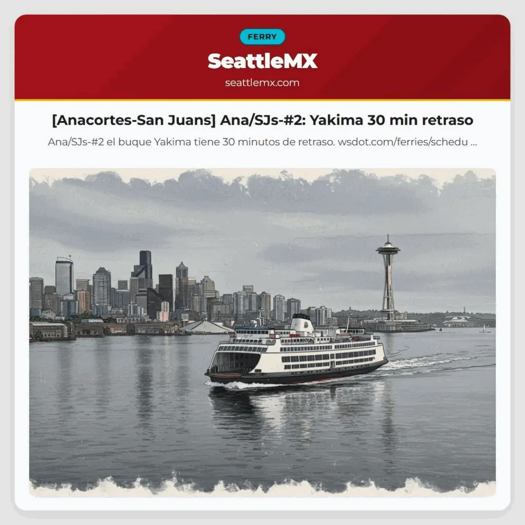 [Anacortes-San Juans] Ana/SJs-#2: Yakima 30 min retraso