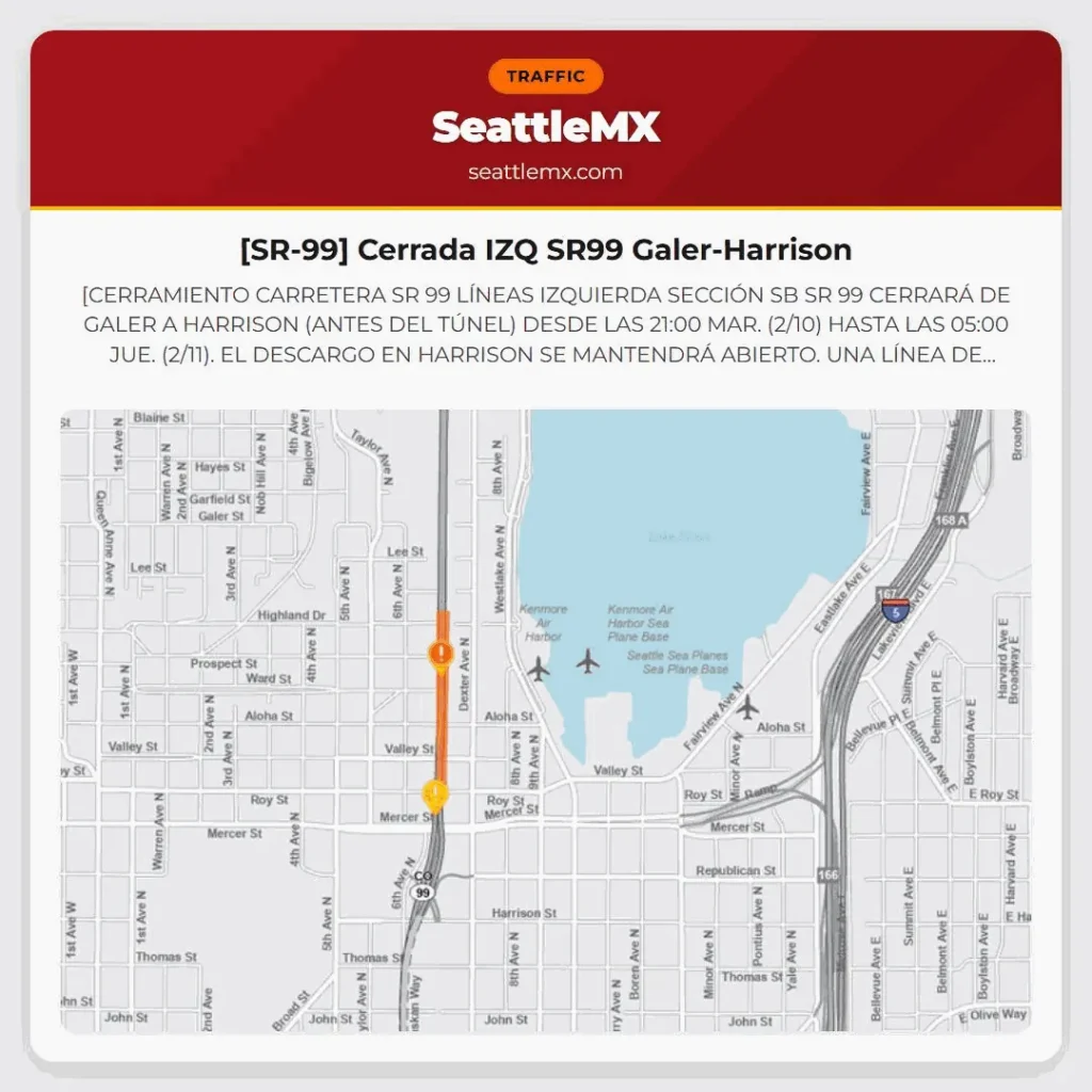 [SR-99] Cerrada IZQ SR99 Galer-Harrison