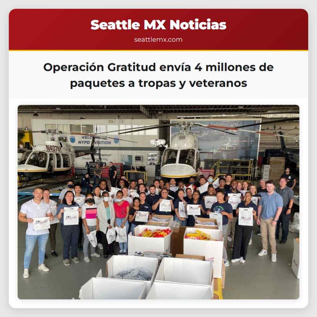 Home 1 Operación Gratitud envía 4 millones de paquetes a