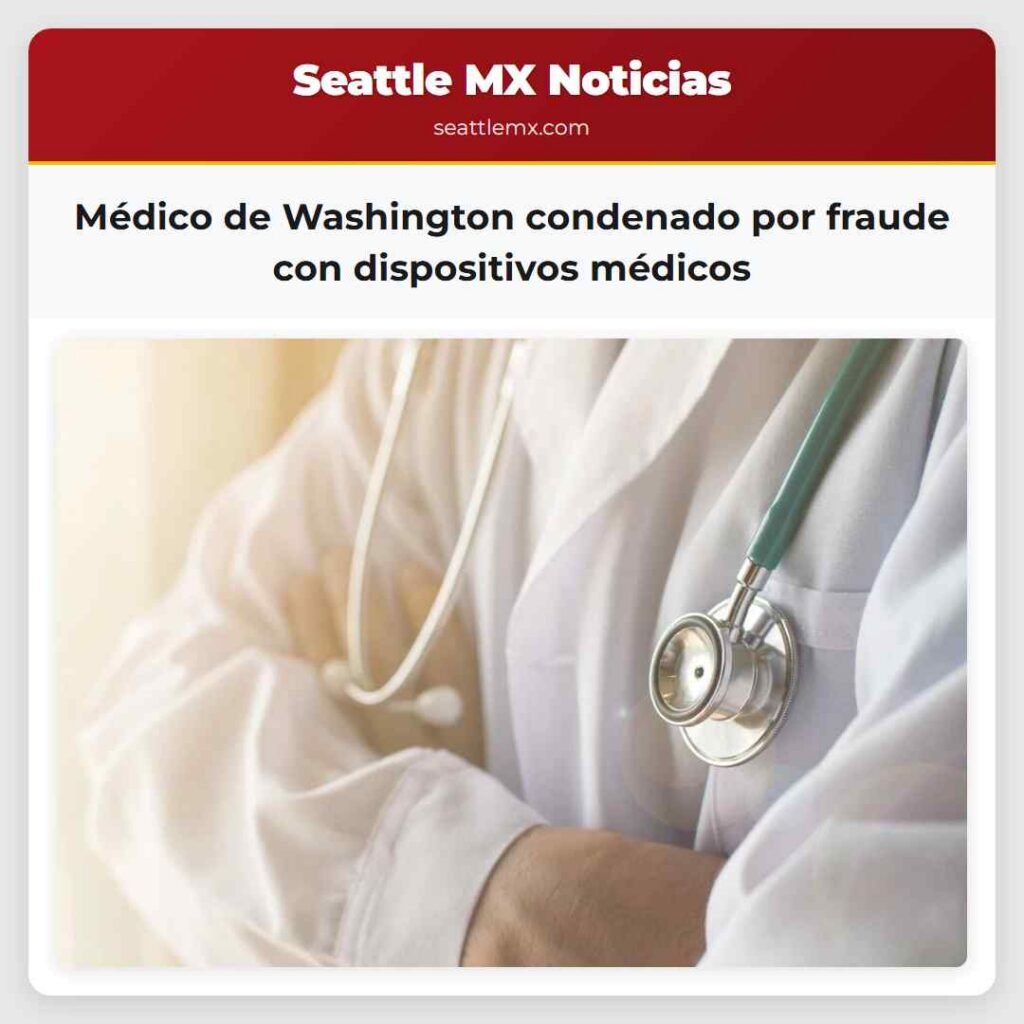 Médico de Washington condenado por fraude con