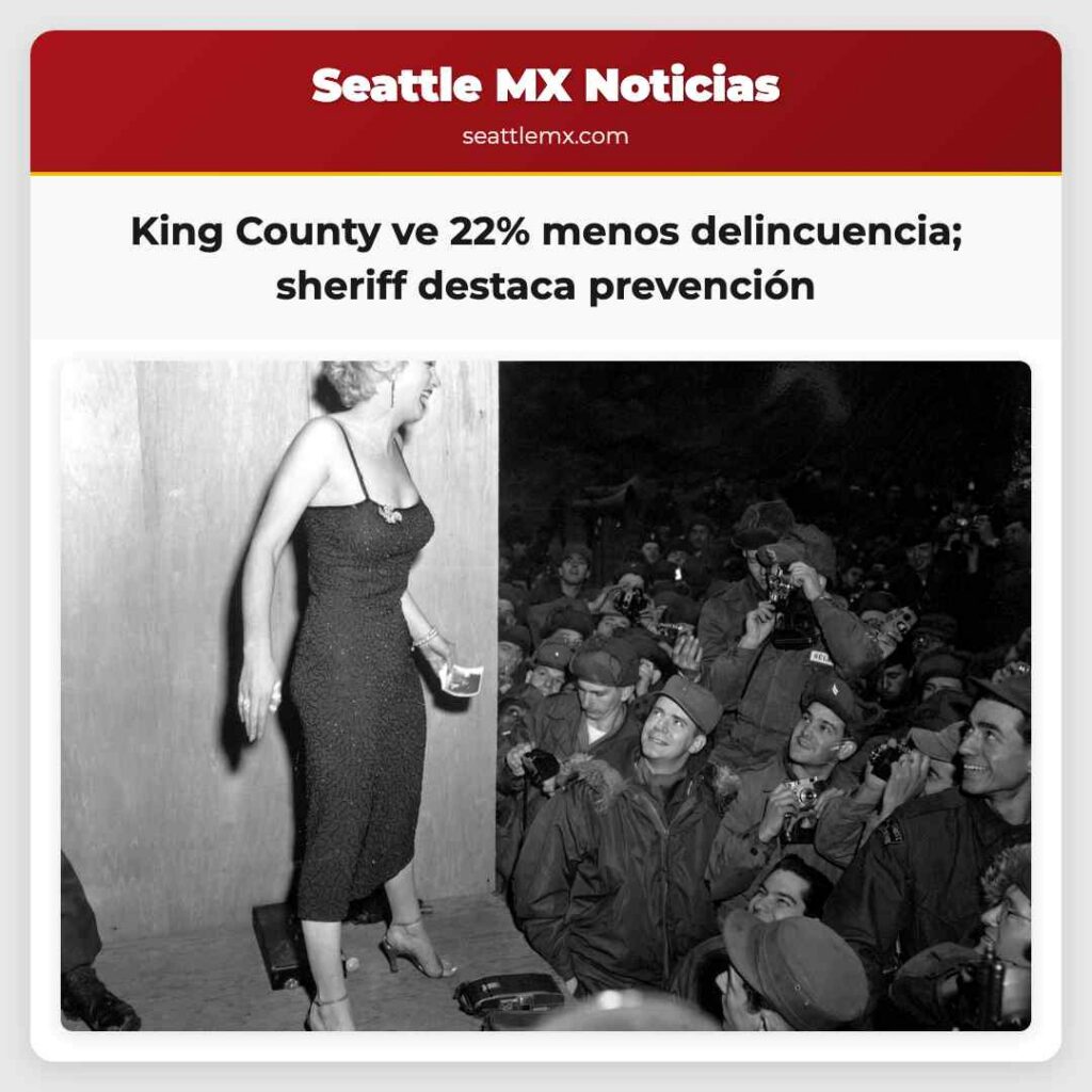 Noticias De Seattle 3 King County ve 22% menos delincuencia; sheriff