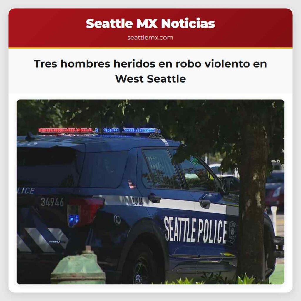 Tres hombres heridos en robo violento en West