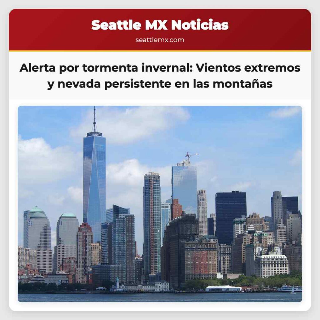 Alerta por tormenta invernal: Vientos extremos y