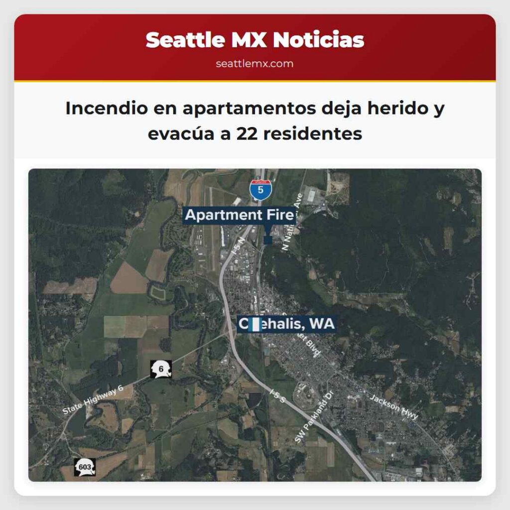 Incendio en apartamentos deja herido y evacúa a