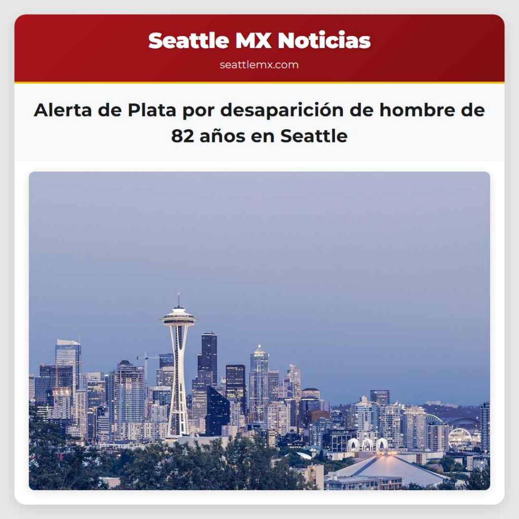 Alerta de Plata por desaparición de hombre de 82