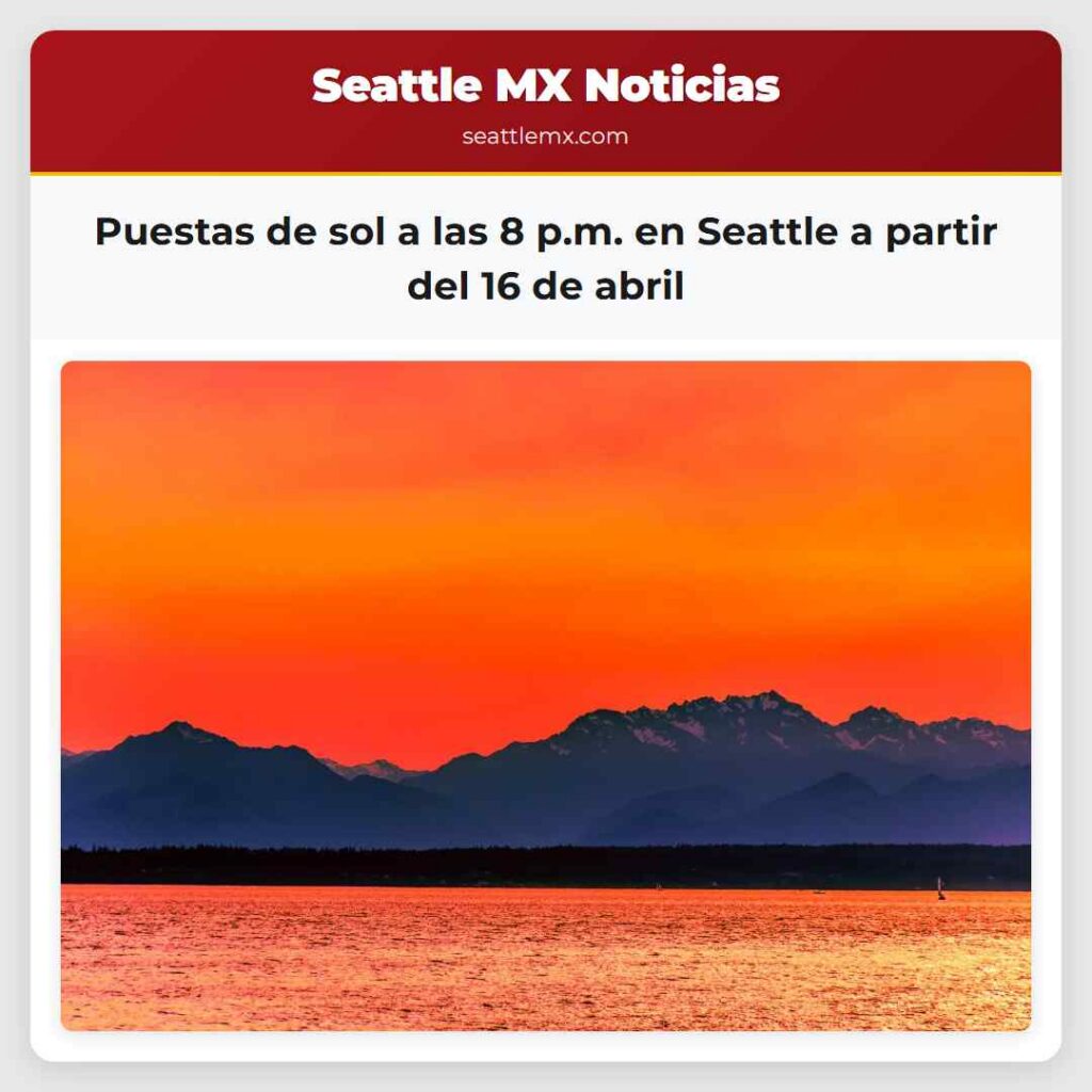 Home 1 Puestas de sol a las 8 p.m. en Seattle a partir