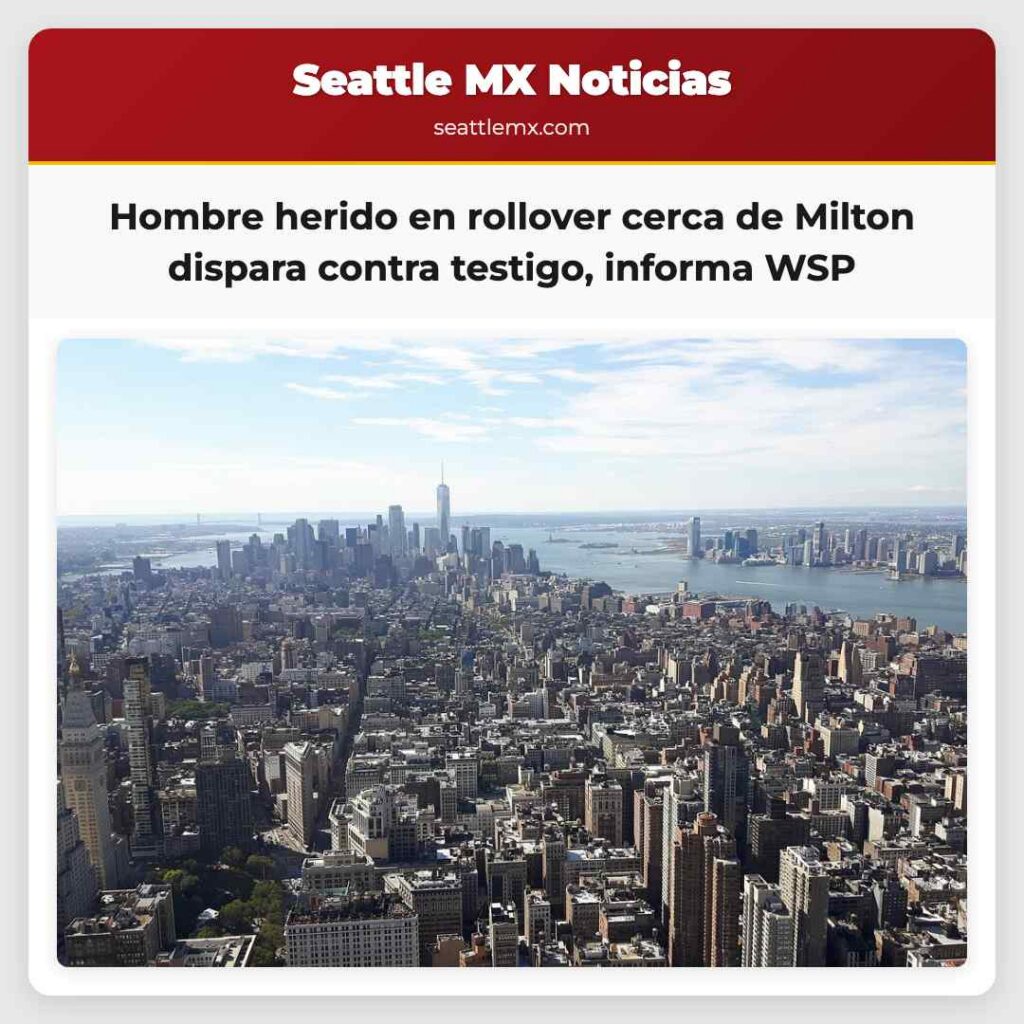 Hombre herido en rollover cerca de Milton dispara