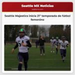 El equipo femenino de fútbol americano Seattle Majestics inicia su 21º temporada