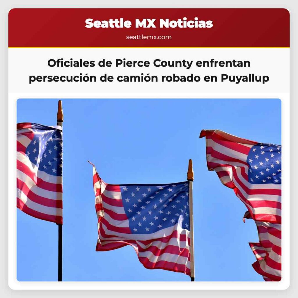 Oficiales de Pierce County enfrentan persecución
