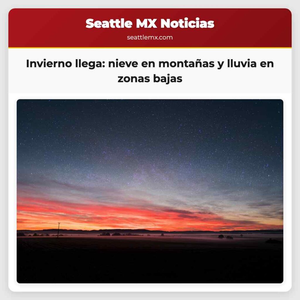 Invierno llega: nieve en montañas y lluvia en