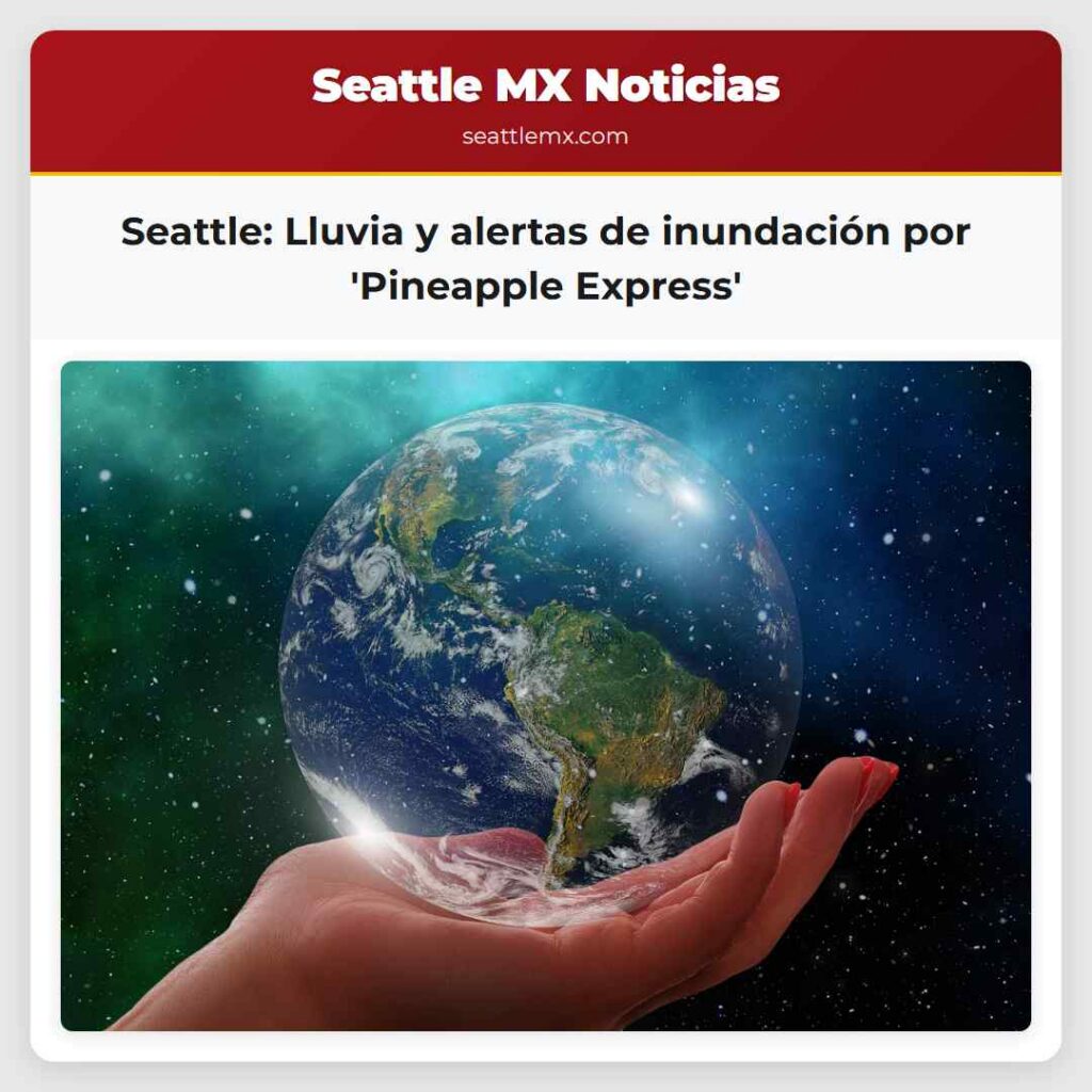 Seattle: Lluvia y alertas de inundación por