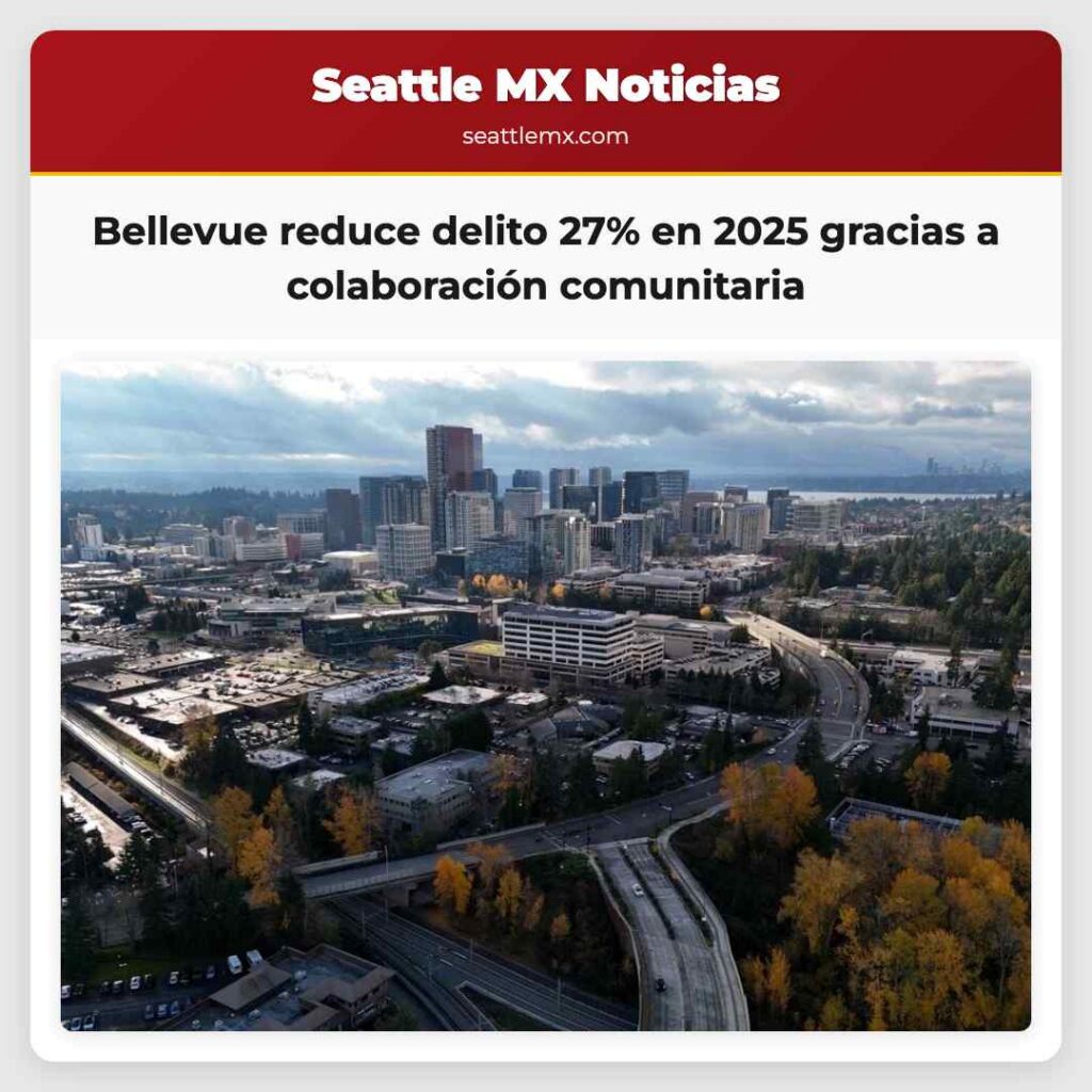 Bellevue reduce delito 27% en 2025 gracias a