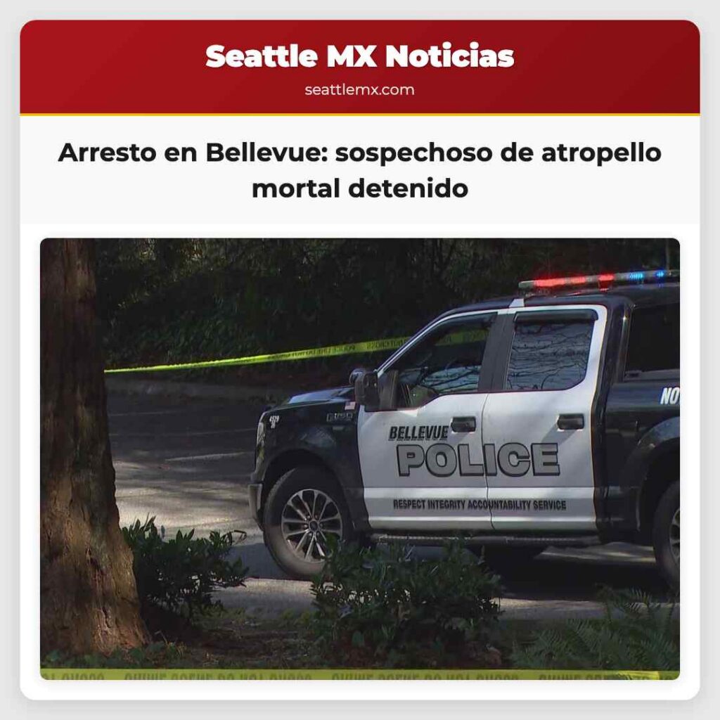 Arresto en Bellevue: sospechoso de atropello