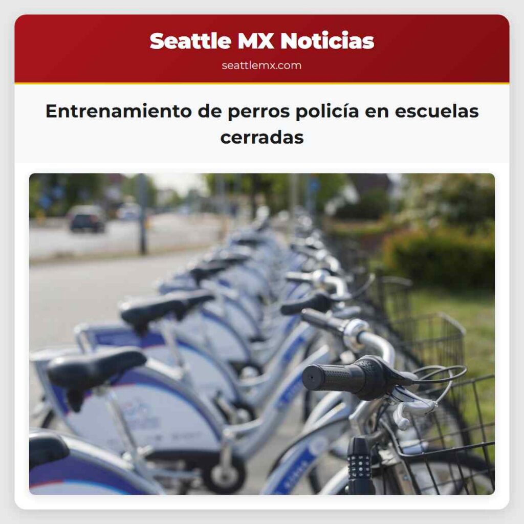 Entrenamiento de perros policía en escuelas