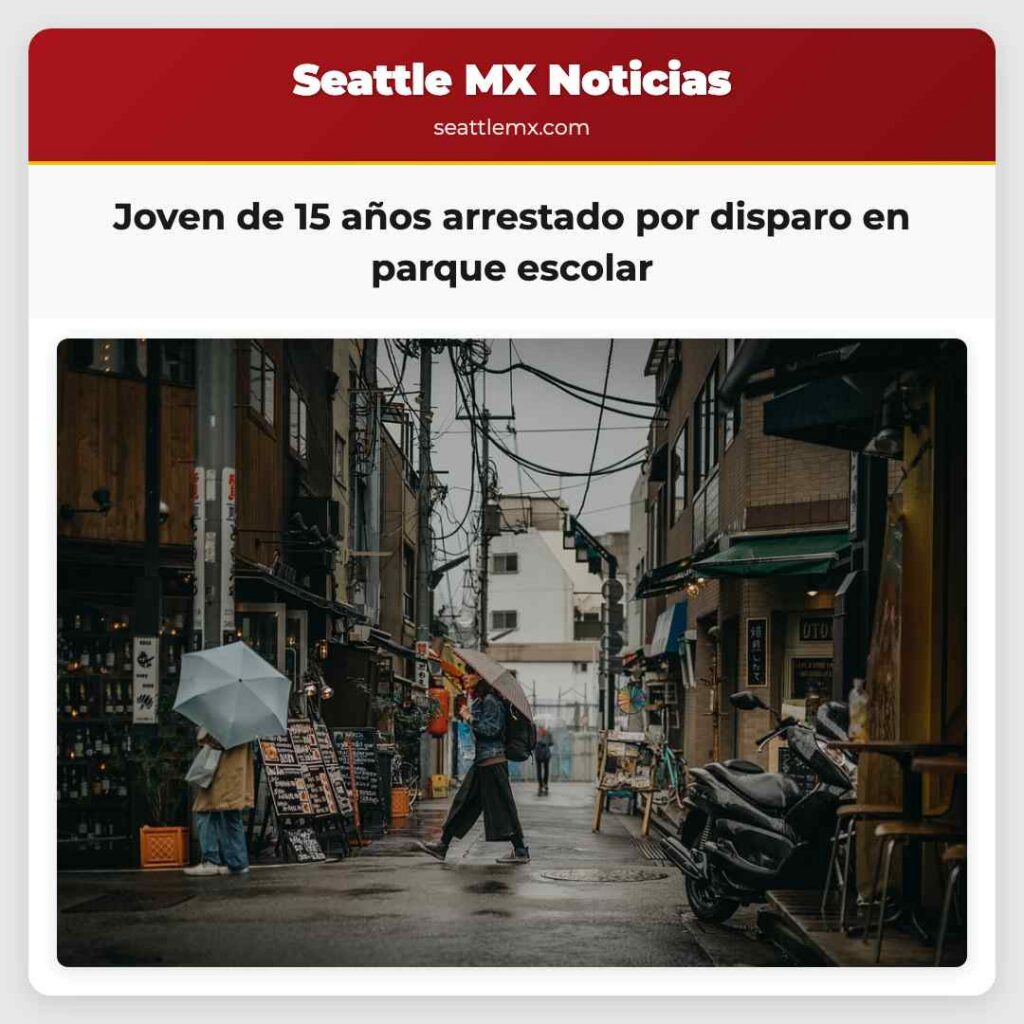 Joven de 15 años arrestado por disparo en parque