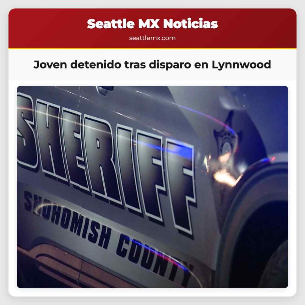 Joven detenido tras disparo en Lynnwood