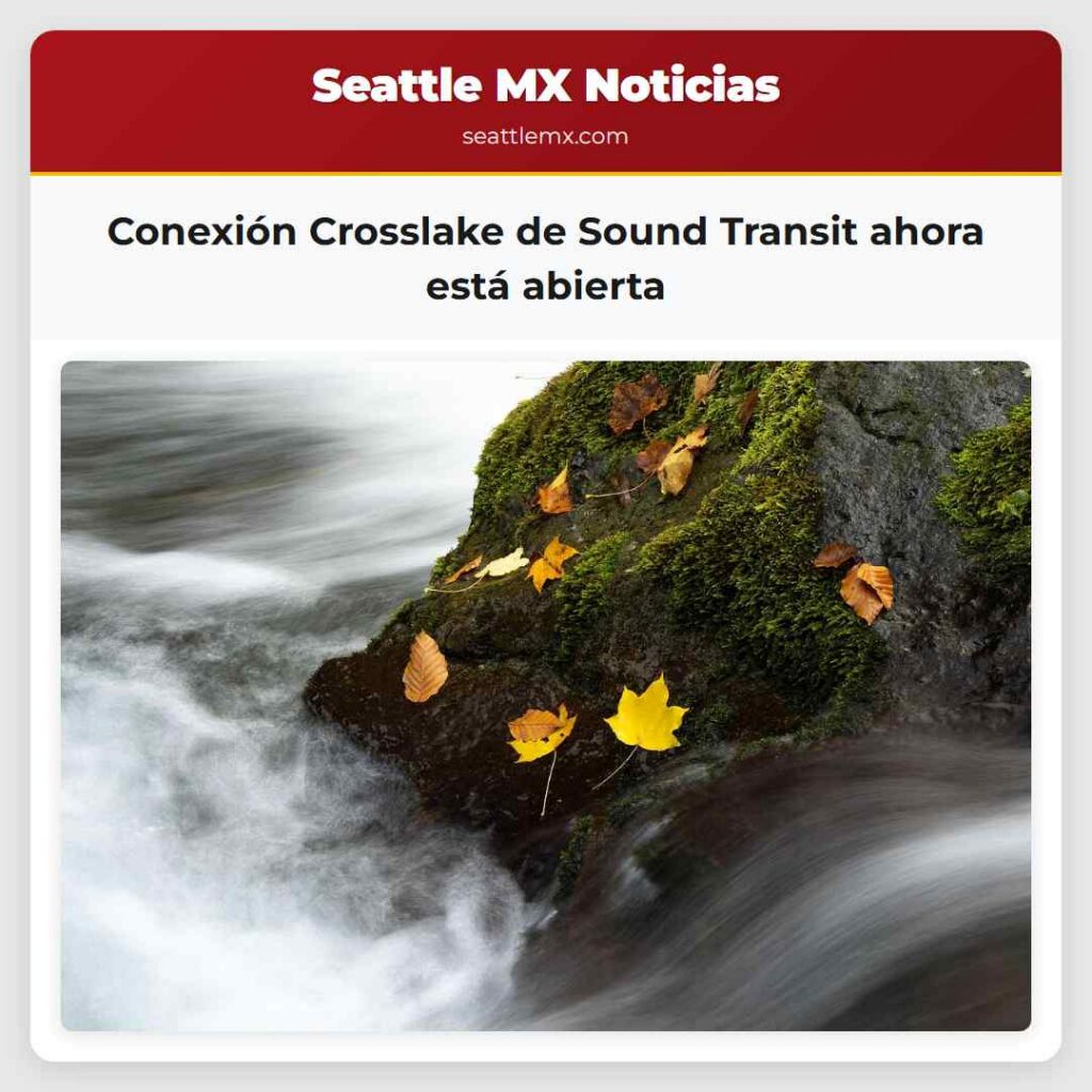 Conexión Crosslake de Sound Transit ahora está