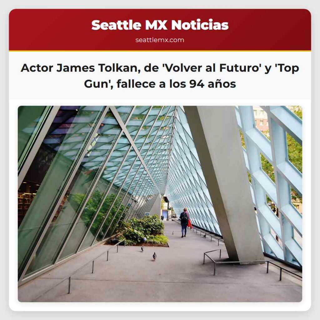Actor James Tolkan, de 'Volver al Futuro' y 'Top