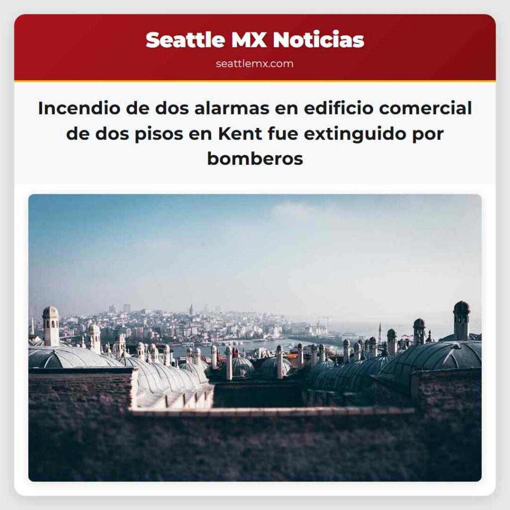 Incendio de dos alarmas en edificio comercial de