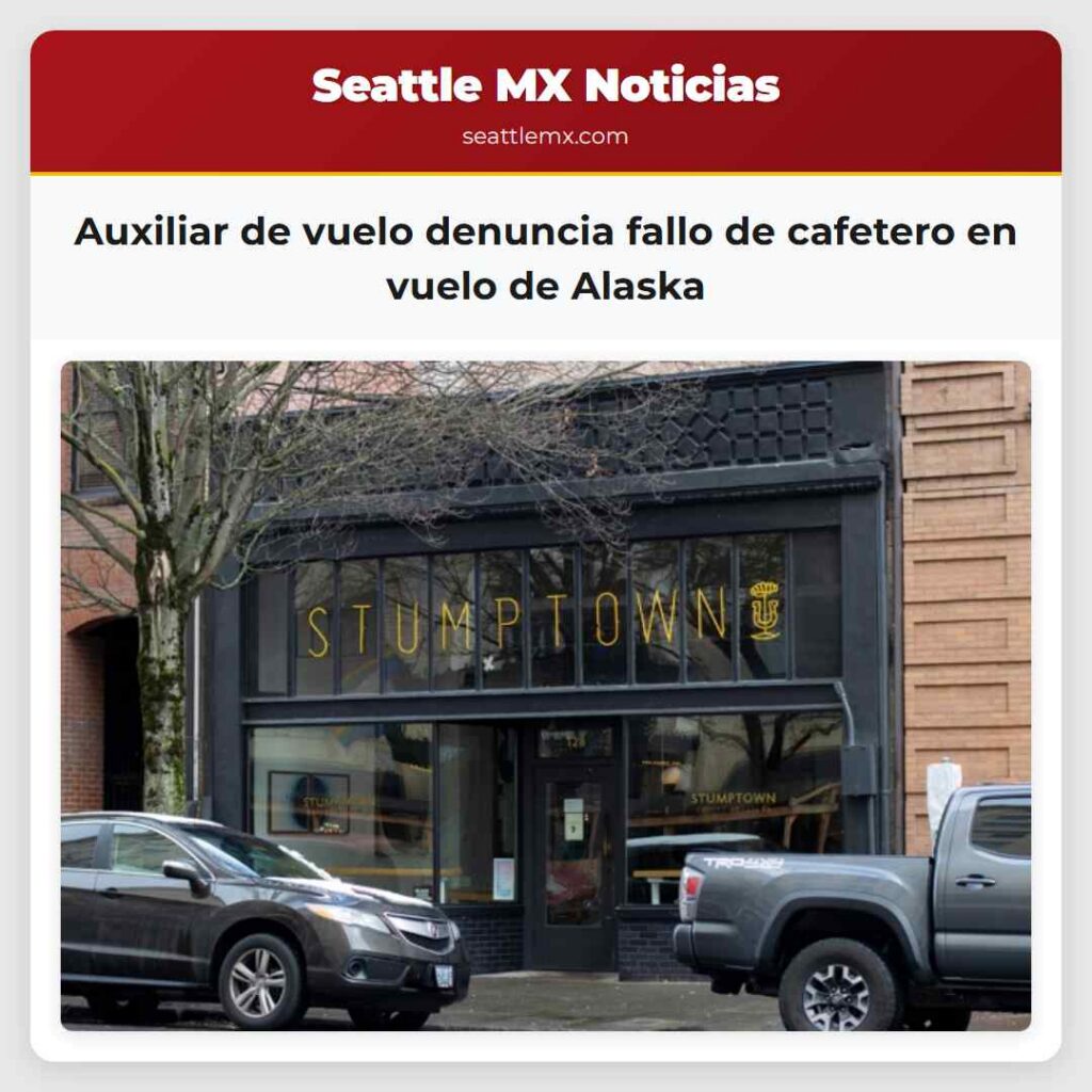 Auxiliar de vuelo denuncia fallo de cafetero en