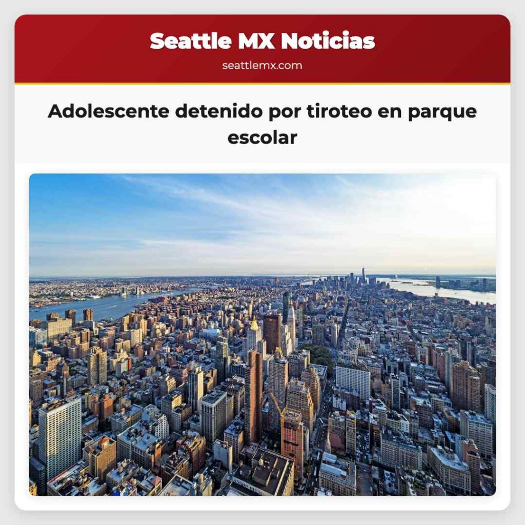 Adolescente detenido por tiroteo en parque escolar