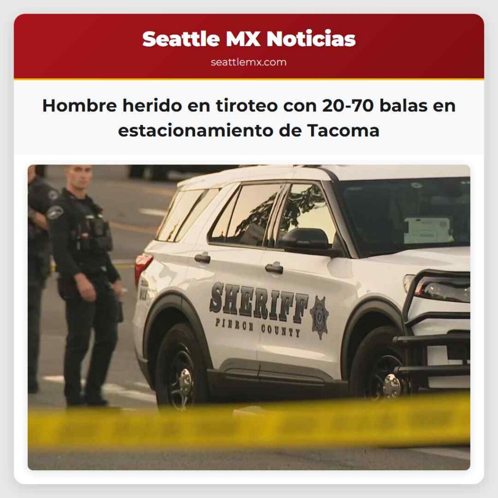 Hombre herido en tiroteo con 20-70 balas en