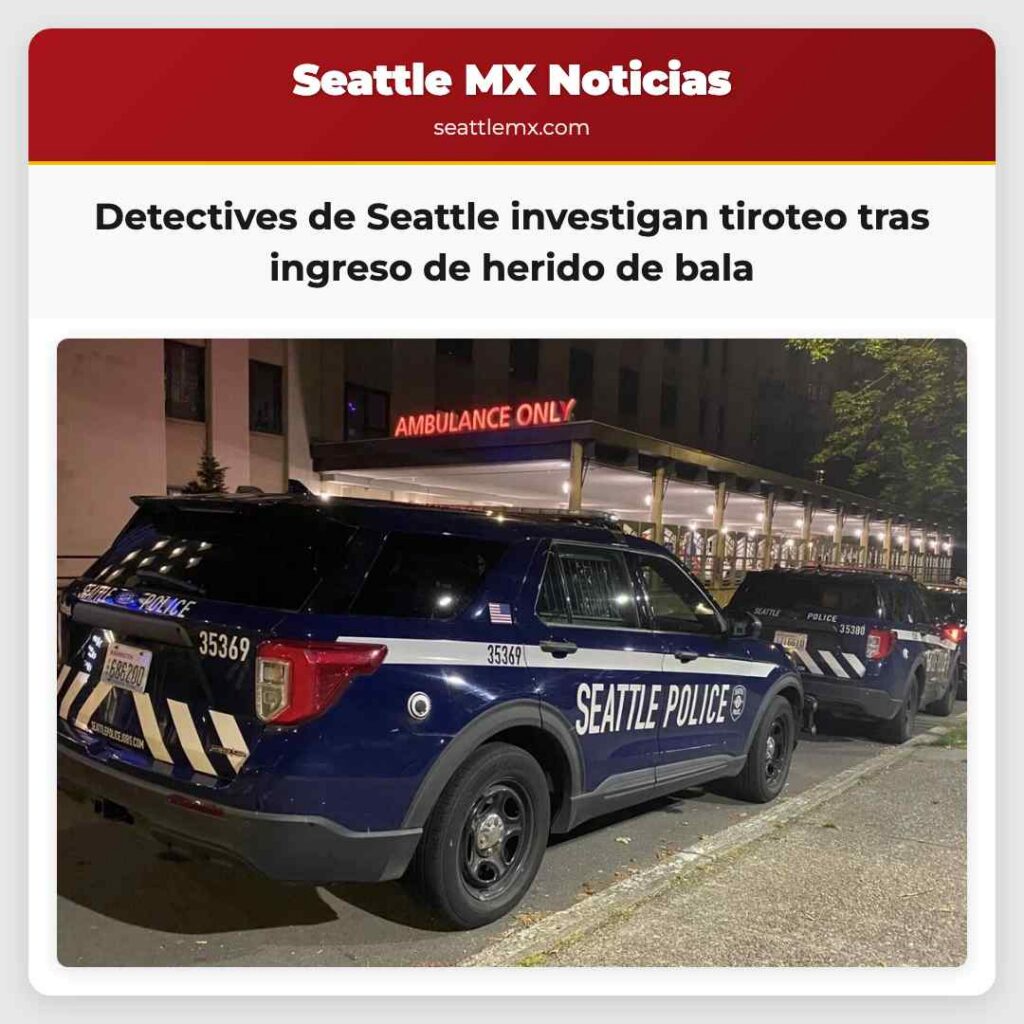 Detectives de Seattle investigan tiroteo tras