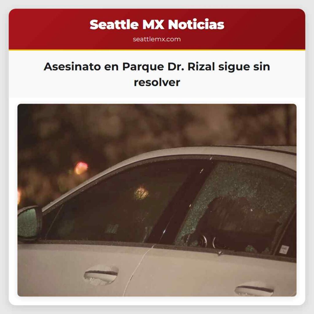 Asesinato en Parque Dr. Rizal sigue sin resolver
