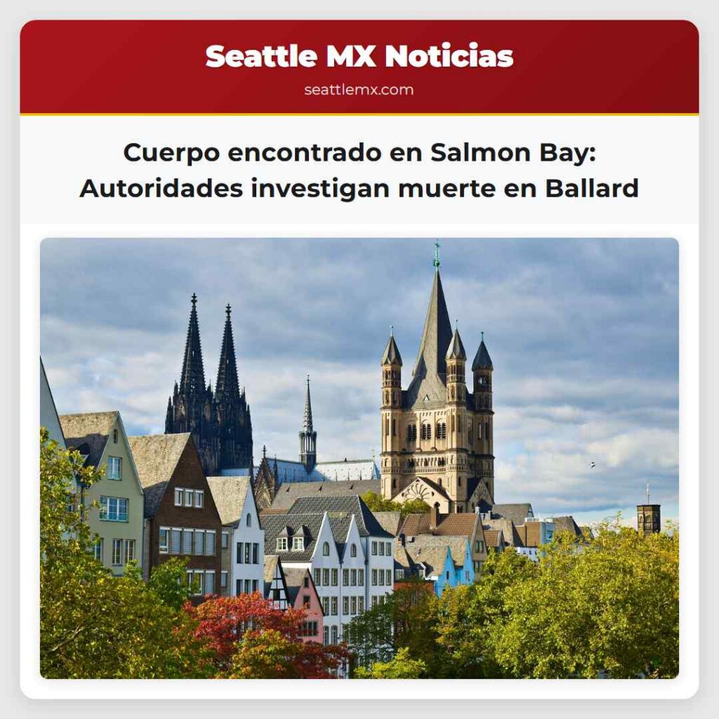 Cuerpo encontrado en Salmon Bay: Autoridades