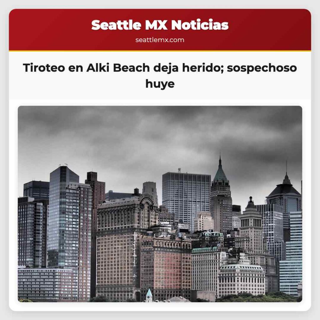 Noticias De Seattle 5 Tiroteo en Alki Beach deja herido; sospechoso huye