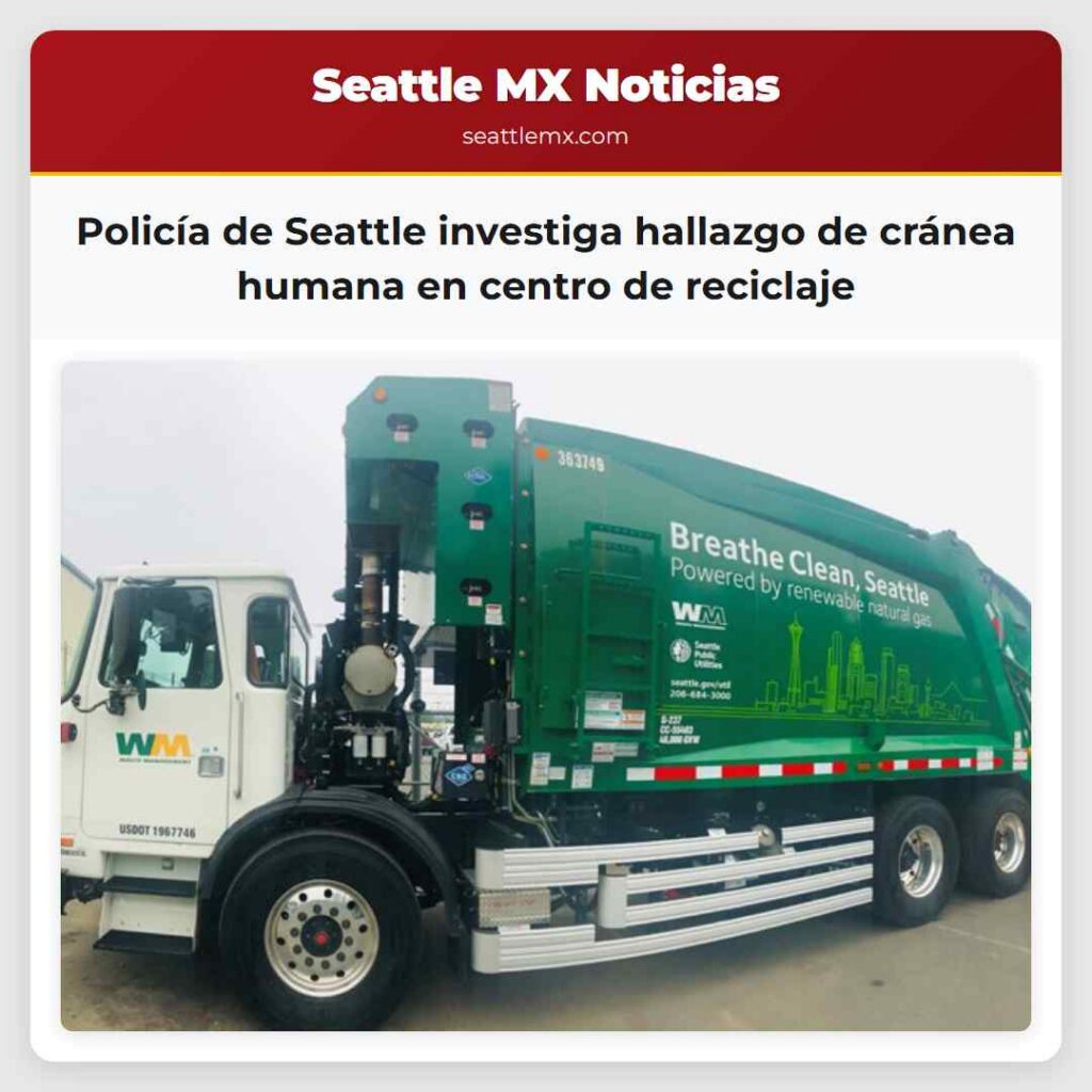 Policía de Seattle investiga hallazgo de cránea