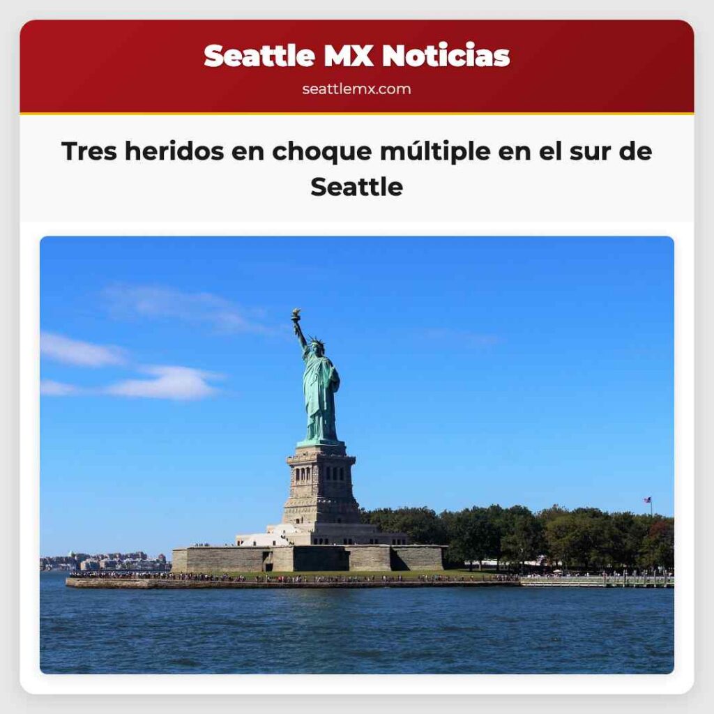 Tres heridos en choque múltiple en el sur de