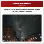 Conductor que huía de la policía choca contra patrulla y herida a un oficial